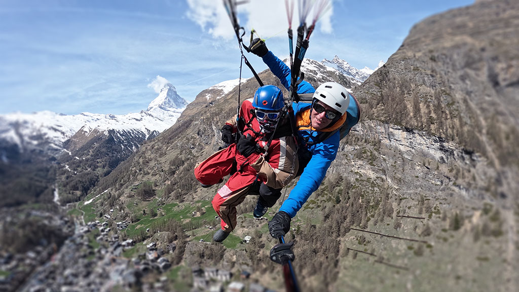 Parapente en montagne