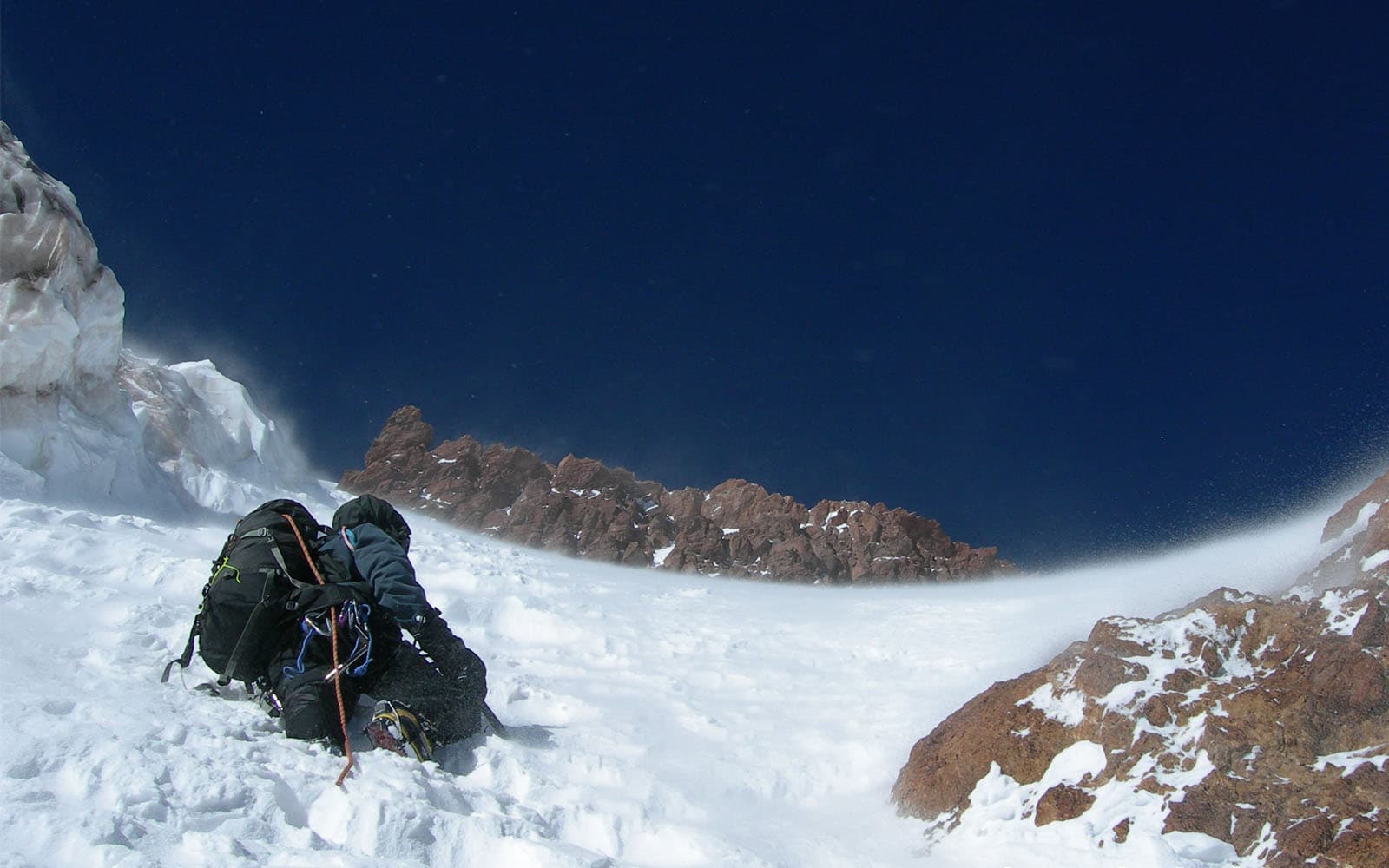 Alpiniste sur l'Aconcagua