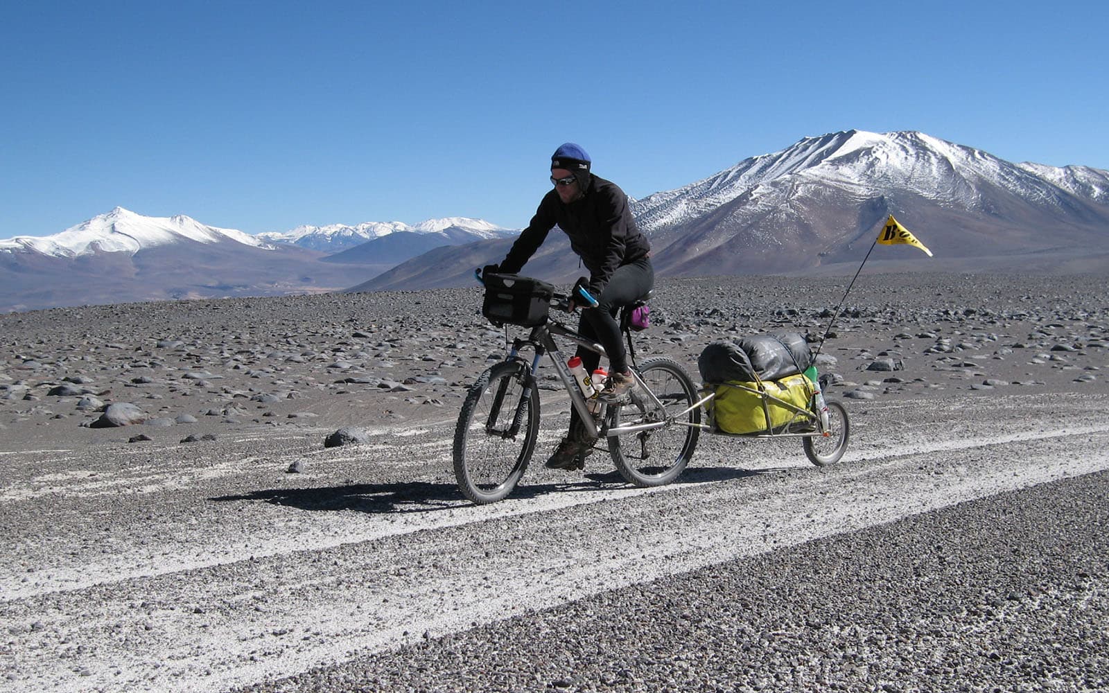 Vélo dans le désert d'Atacama