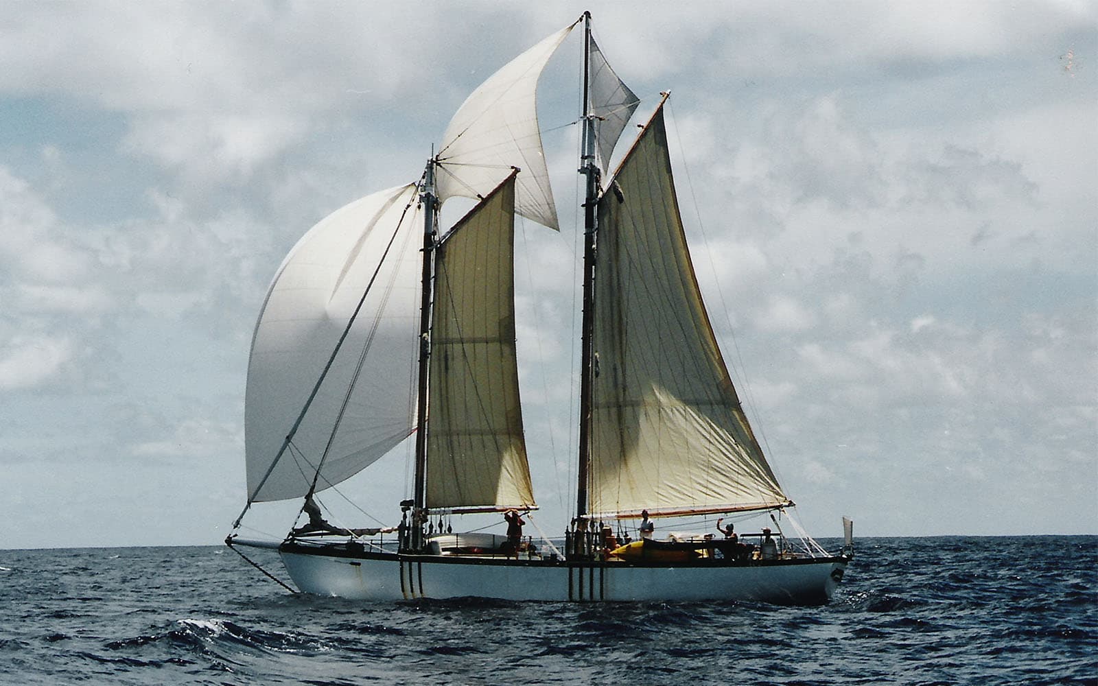Le voilier Appledore 3 dans l'Océan Indien