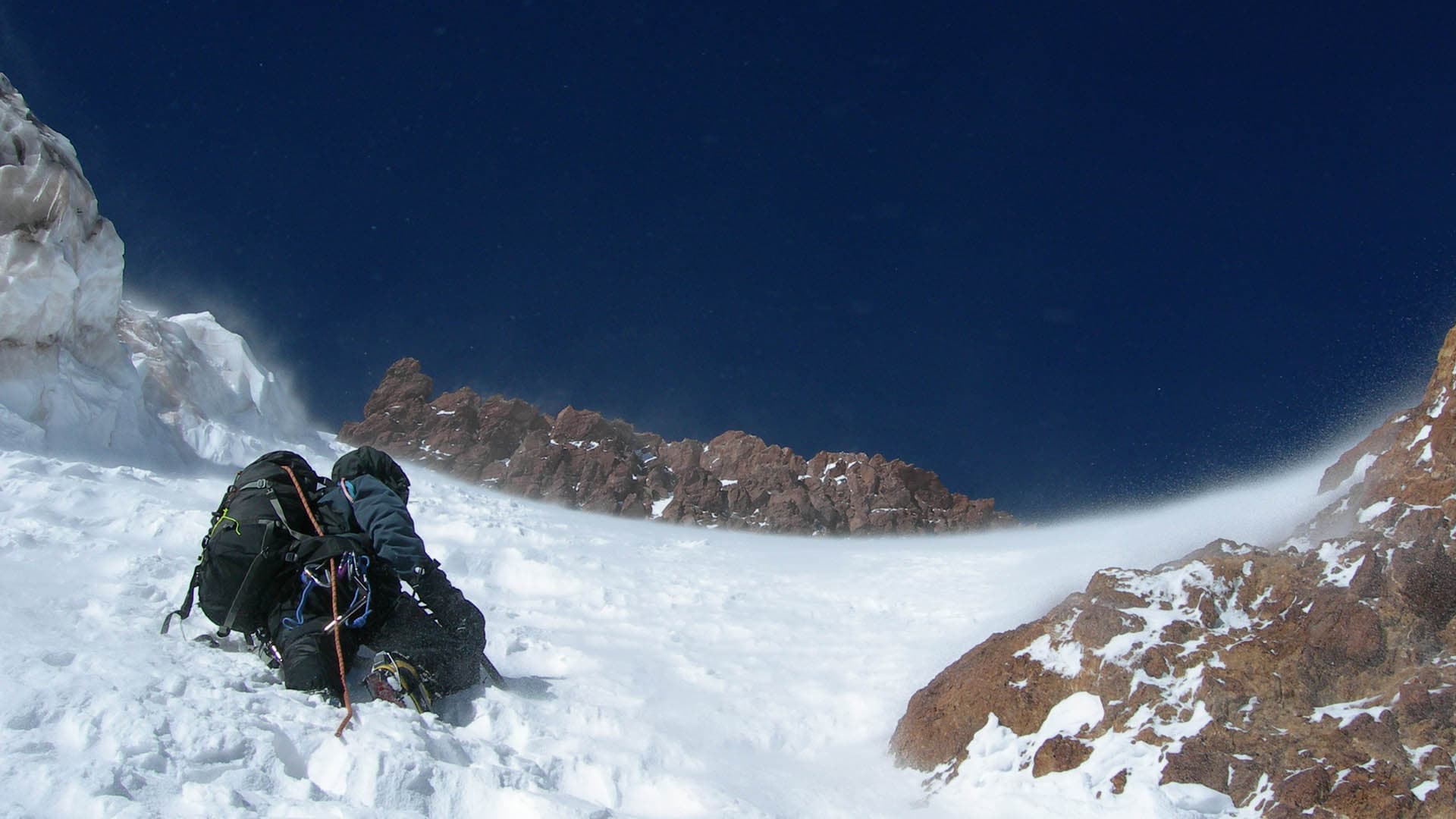 Alpiniste à l'Aconcagua